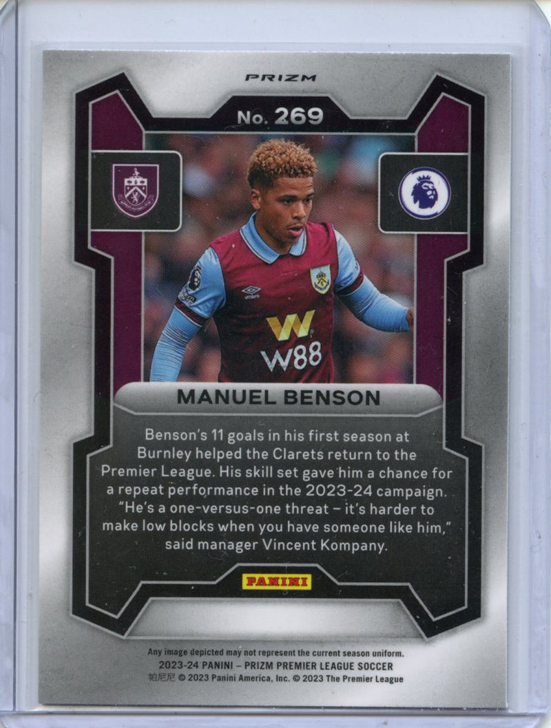 2023-24 Prizm Premier League Manuel Benson Breakaway Prizm