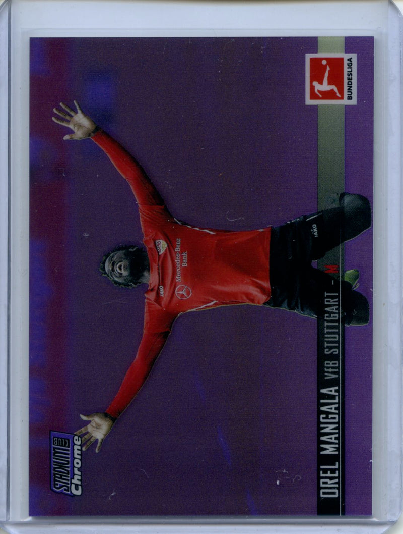 2021-22 Topps Bundesliga Stadium Club Chrome Orel Mangala Purple Refractor 172/299