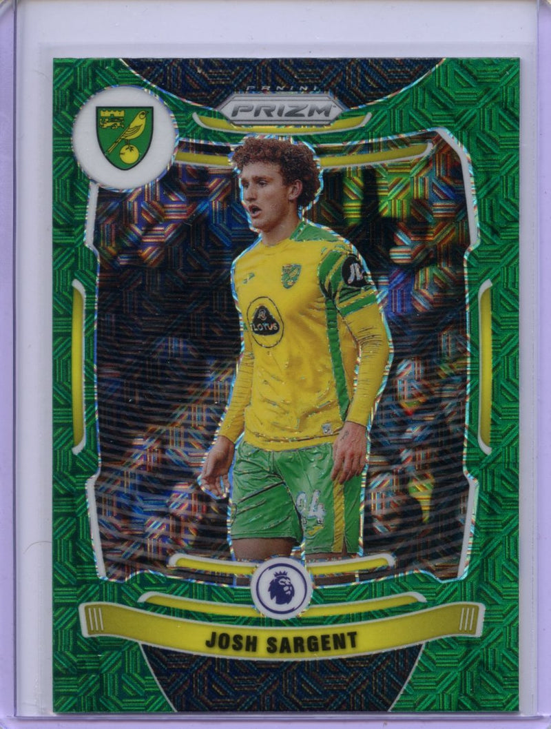 2021-22 Panini Prizm Premier League Josh Sargent Green Mojo Prizm