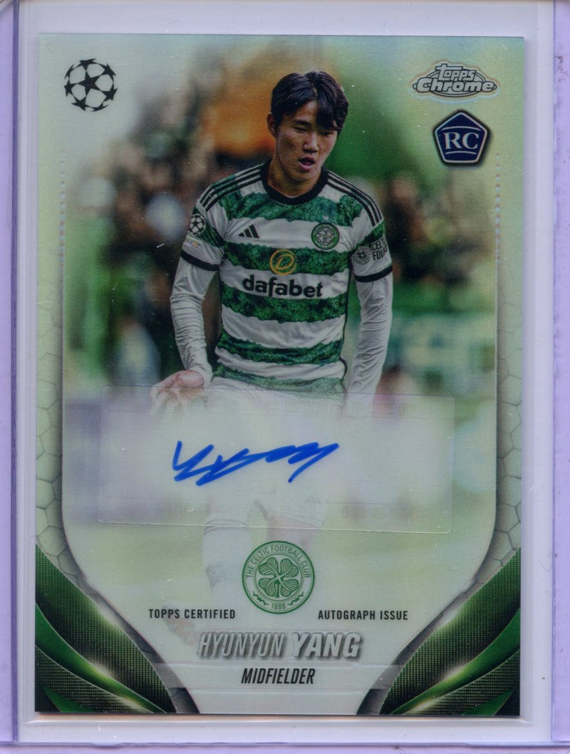 2023-24 Topps Chrome UEFA Hyunyun Yang Autograph