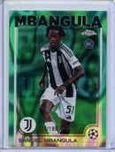 2024-25 Topps Chrome UEFA Club Comps Samuel Mbangula Aqua Lava 79/199
