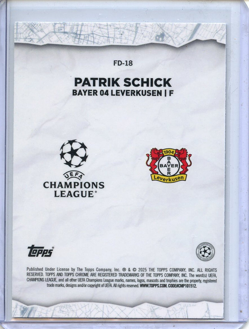 2024-25 Topps Chrome UEFA Club Comps Patrik Schick Final Destination