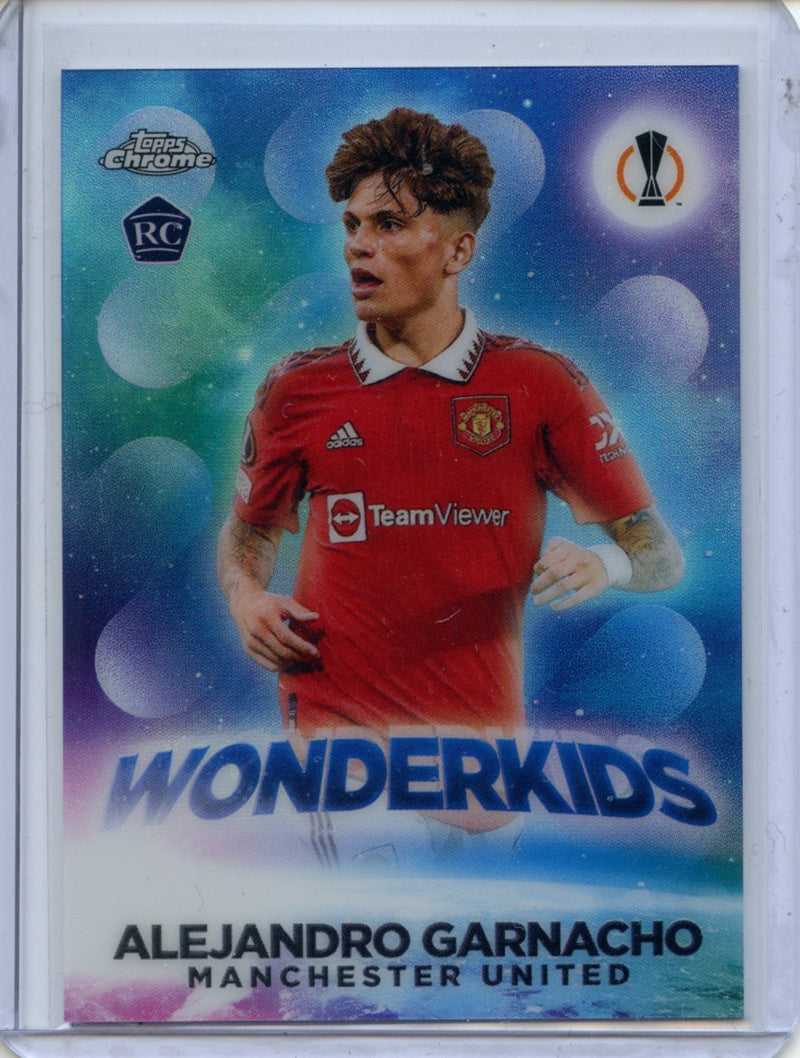 2022-23 Topps Chrome UEFA Alejandro Garnacho Wonderkids