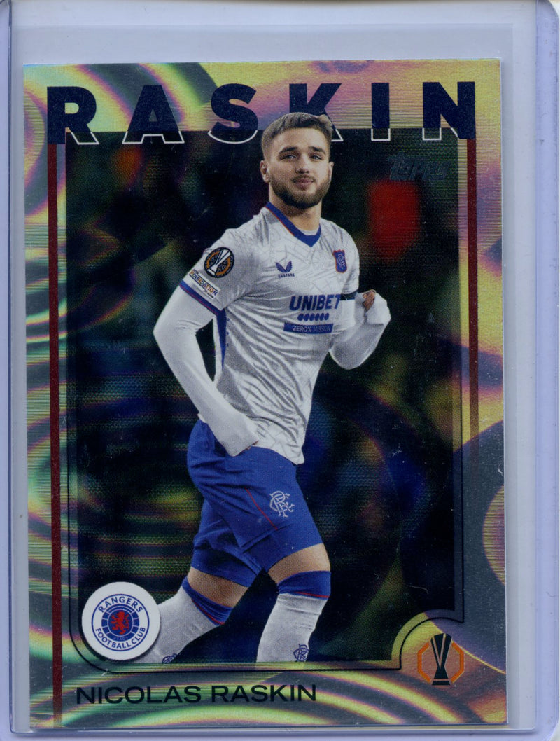 2024-25 Topps UEFA CC Nicolas Raskin Rain Drops
