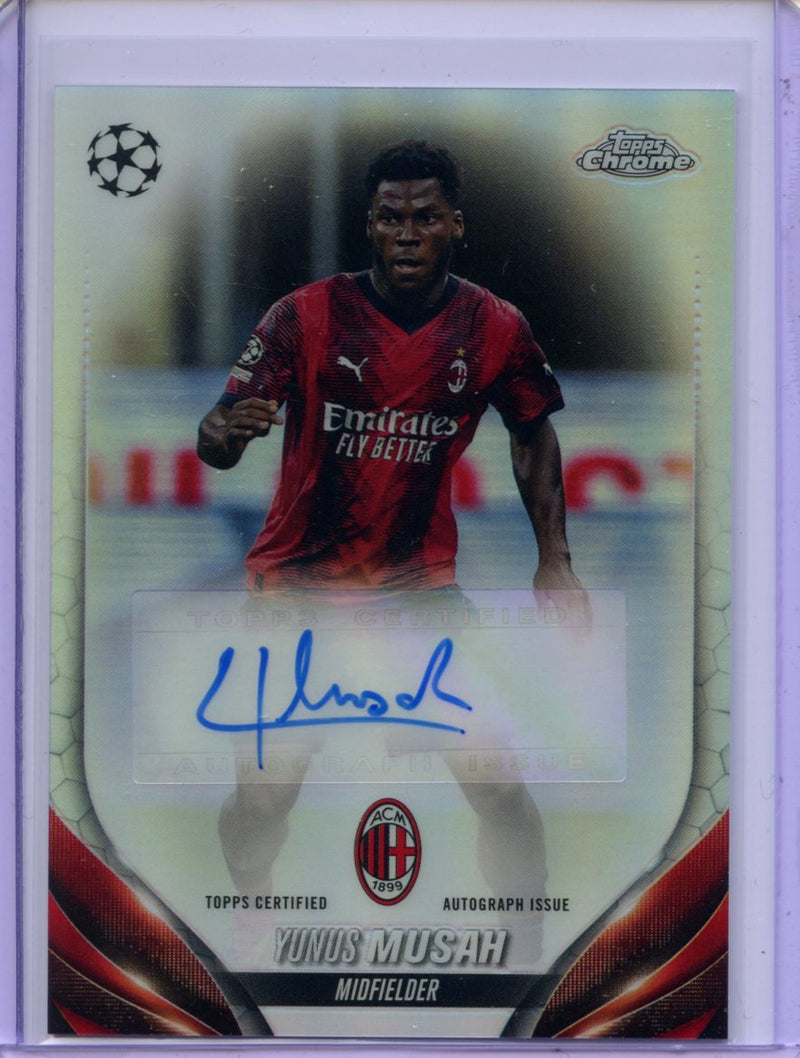 2023-24 Topps Chrome UEFA Yunus Musah Autograph