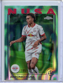 2024-25 Topps Chrome UEFA Club Comps Antonio Nusa Aqua Lava 186/199