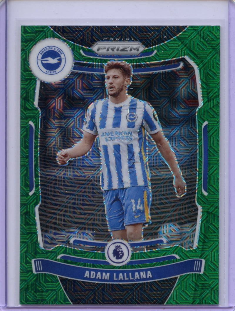 2021-22 Panini Prizm Premier League Adam Lallana Green Mojo Prizm
