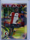2024-25 Topps UEFA CC Jaden Slory Rain Drops