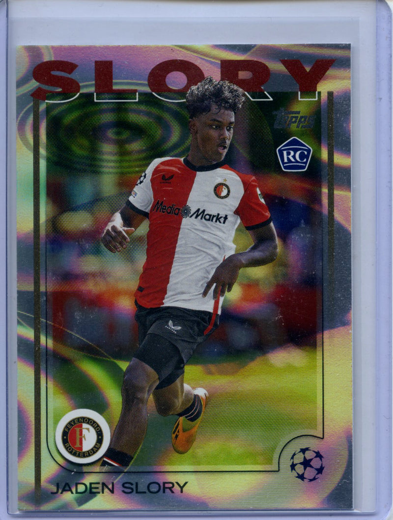 2024-25 Topps UEFA CC Jaden Slory Rain Drops