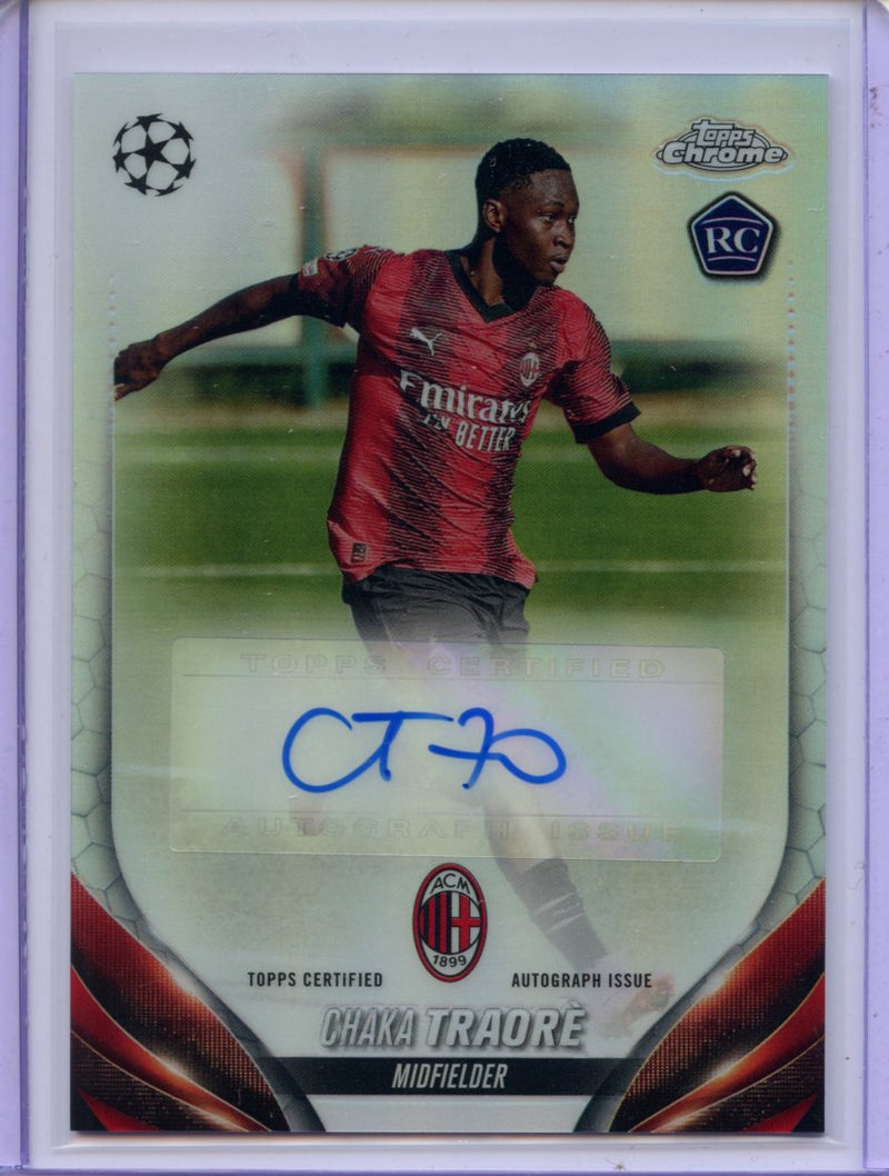 2023-24 Topps Chrome UEFA Chaka Traore Autograph