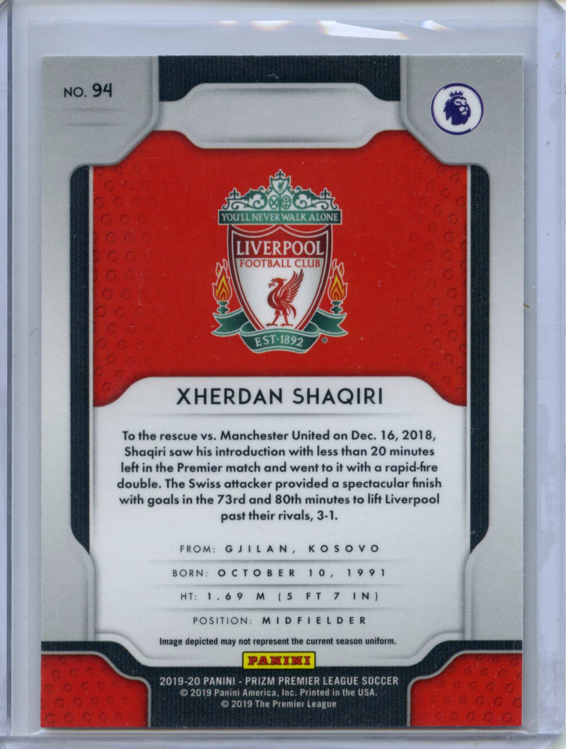 2019-20 Panini Prizm Premier League Xherdan Shaqiri