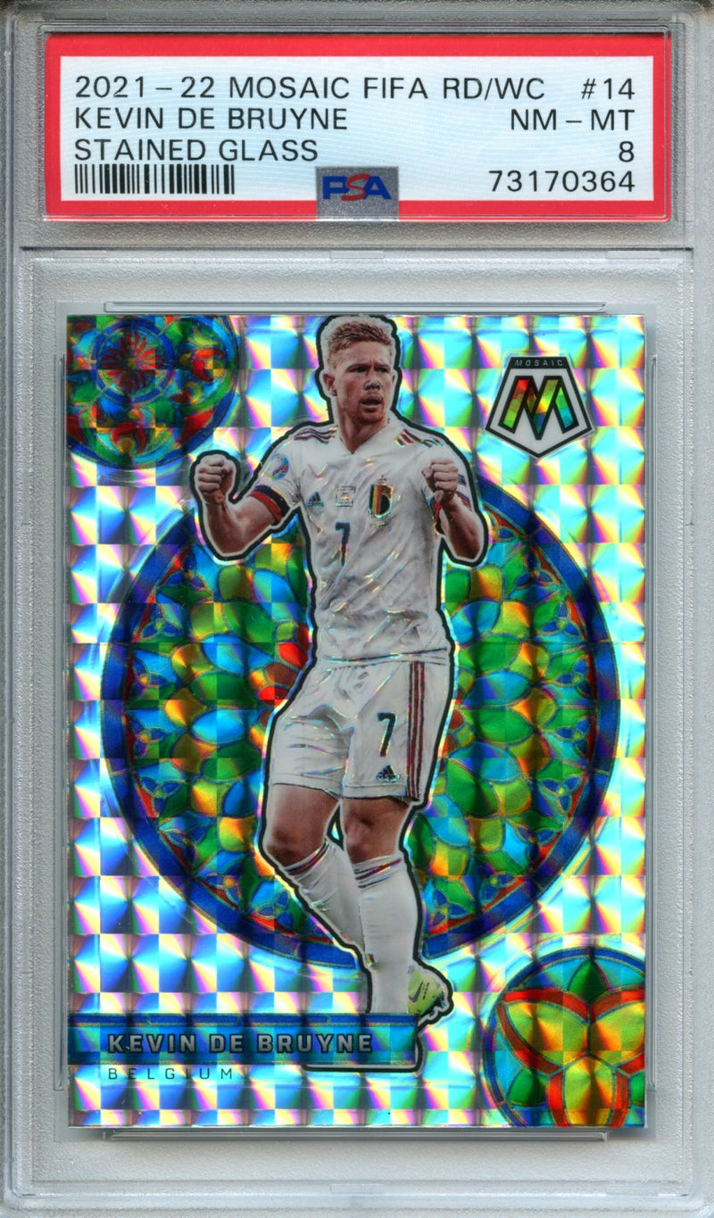 2021-22 Panini Mosaic FIFA Road To World Cup Kevin De Bruyne Stained Glass