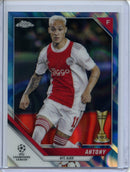 2021-22 Topps Chrome UEFA CL Antony Blue Lava Refractor