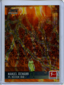 2021-22 Topps Bundesliga Stadium Club Chrome Manuel Riemann Orange Yellow Wave Electric Charge