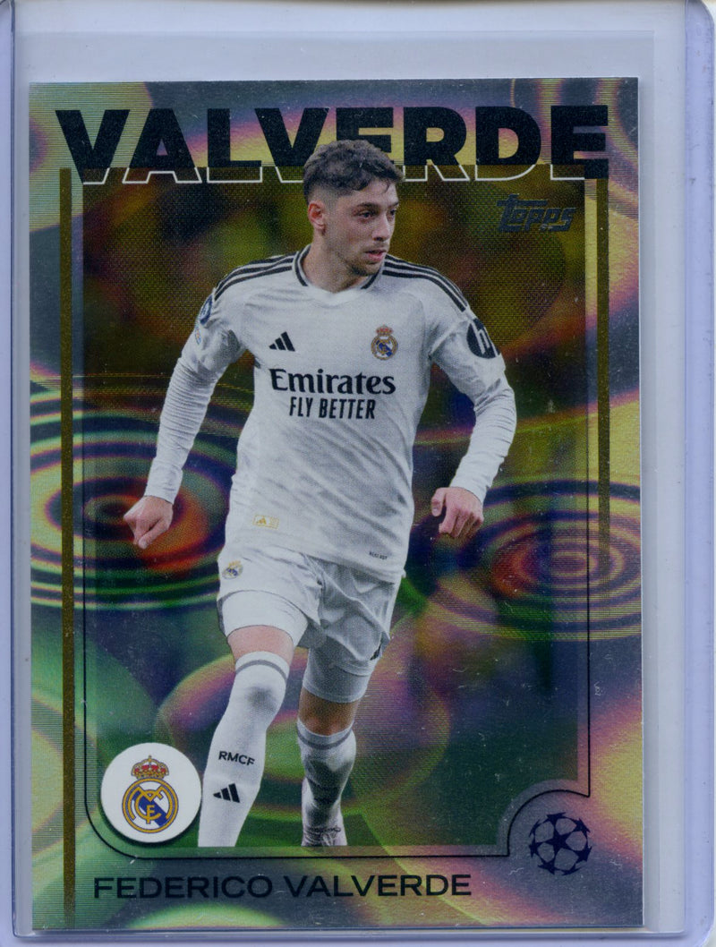 2024-25 Topps UEFA CC Federico Valverde Rain Drops