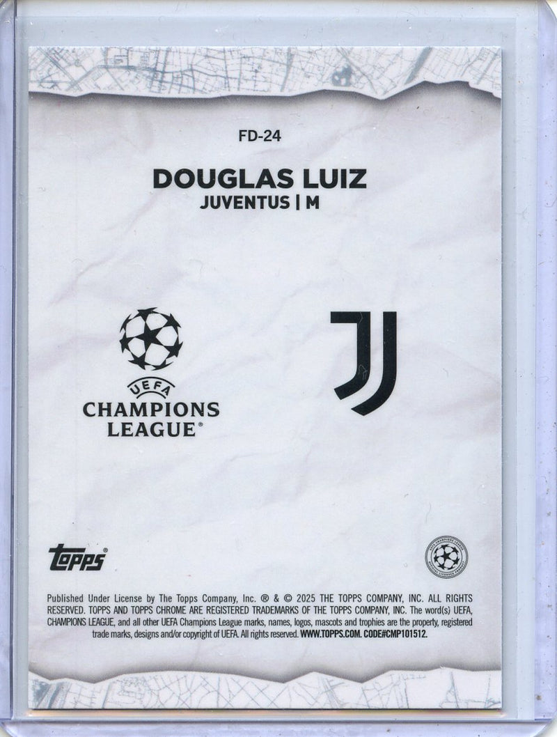 2024-25 Topps Chrome UEFA Club Comps Douglas Luiz Final Destination