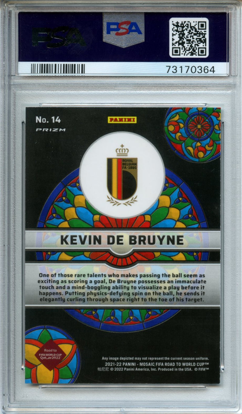 2021-22 Panini Mosaic FIFA Road To World Cup Kevin De Bruyne Stained Glass