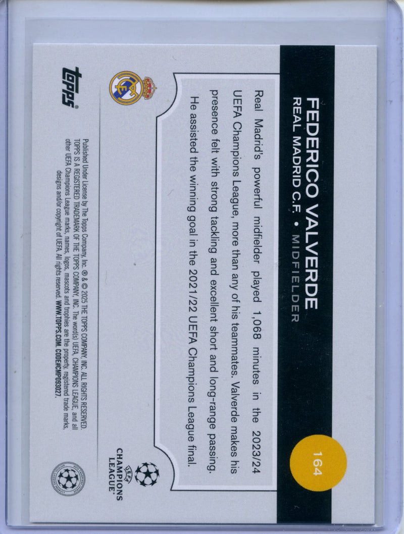 2024-25 Topps UEFA CC Federico Valverde Rain Drops