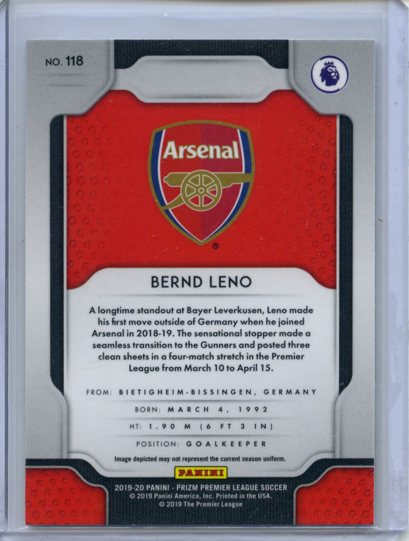 2019-20 Panini Prizm Premier League Bernd Leno
