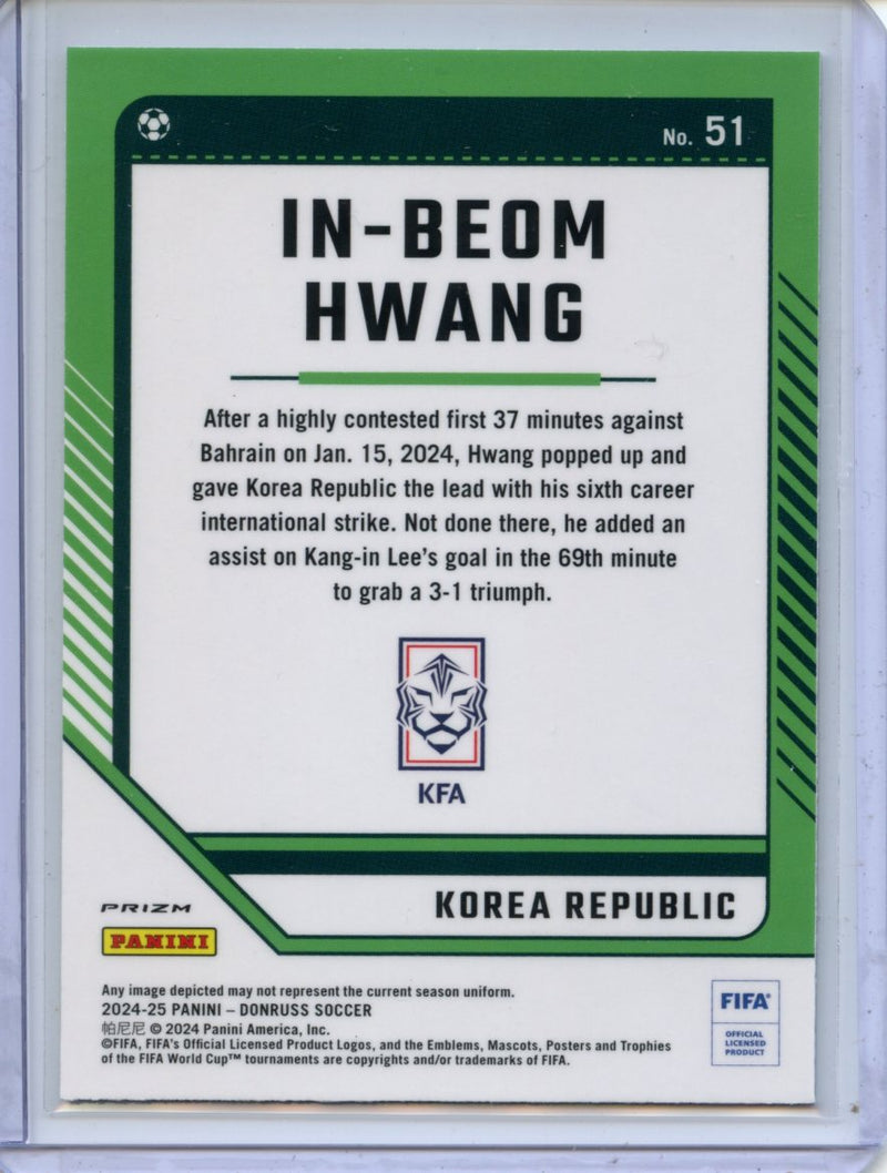 2024-25 Donruss In-Beom Hwang Optic Holo