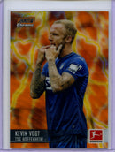 2021-22 Topps Bundesliga Stadium Club Chrome Kevin Vogt Orange Yellow Wave Electric Charge