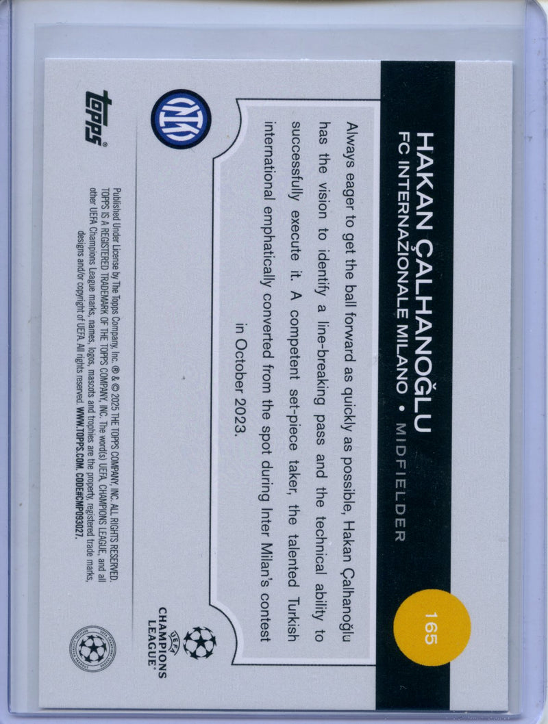 2024-25 Topps UEFA CC Hakan Calhanoglu Rain Drops