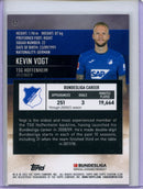 2021-22 Topps Bundesliga Stadium Club Chrome Kevin Vogt Orange Yellow Wave Electric Charge