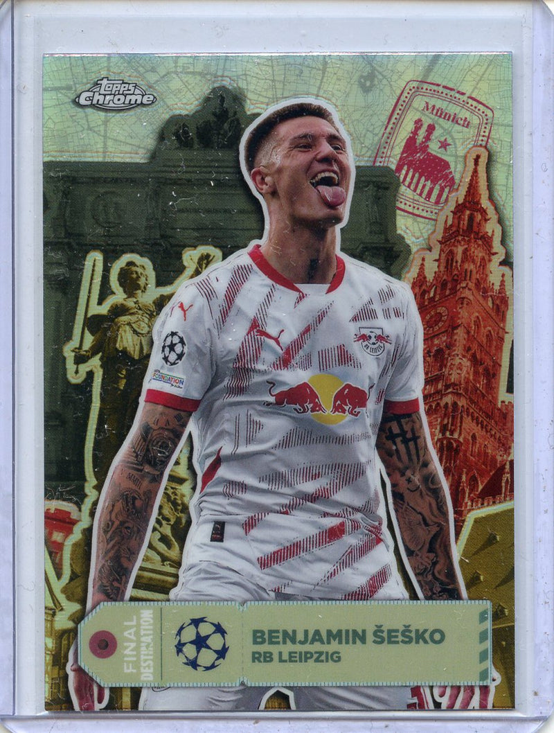 2024-25 Topps Chrome UEFA Club Comps Benjamin Sesko Final Destination