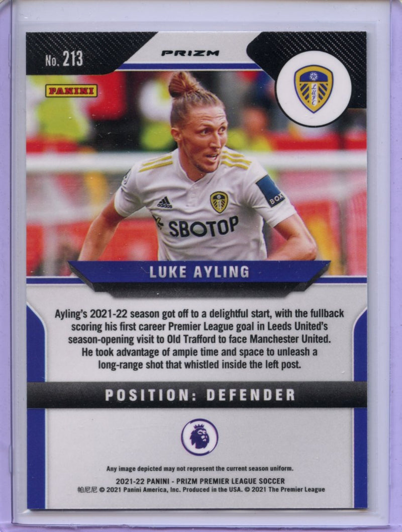 2021-22 Panini Prizm Premier League Luke Ayling Green Mojo Prizm