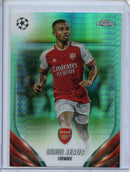 2023-24 Topps Chrome UEFA Gabriel Jesus Aqua Prism Refractor