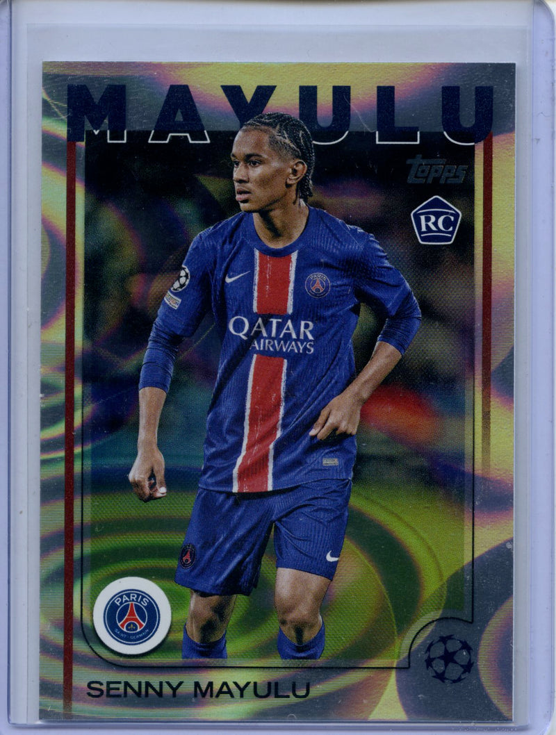 2024-25 Topps UEFA CC Senny Mayulu Rain Drops