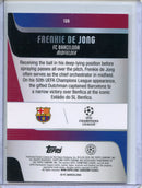 2025-26 Topps Chrome UEFA Club Comps Frenkie de Jong Prism