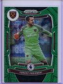 2021-22 Panini Prizm Premier League Lukasz Fabianski Green Mojo Prizm