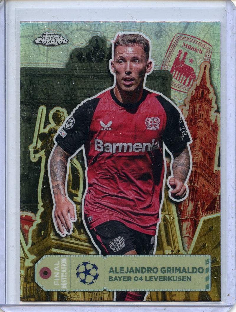 2024-25 Topps Chrome UEFA Club Comps Alejandro Grimaldo Final Destination