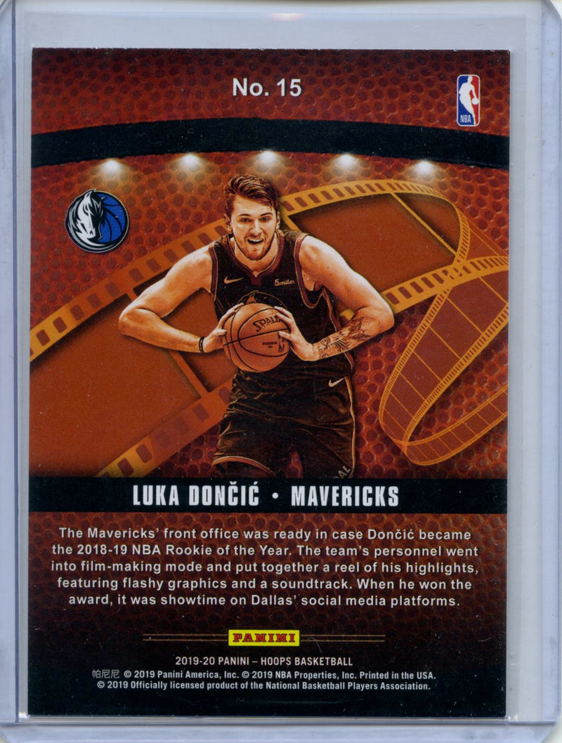 2019-20 NBA Hoops Luka Doncic Lights Camera Action