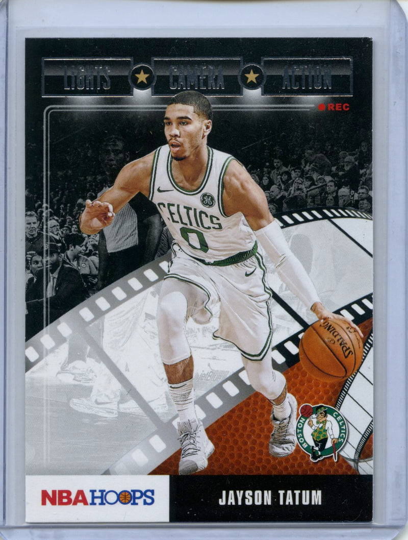 2019-20 NBA Hoops Jayson Tatum Lights Camera Action