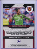 2021-22 Panini Prizm Premier League Lukasz Fabianski Green Mojo Prizm