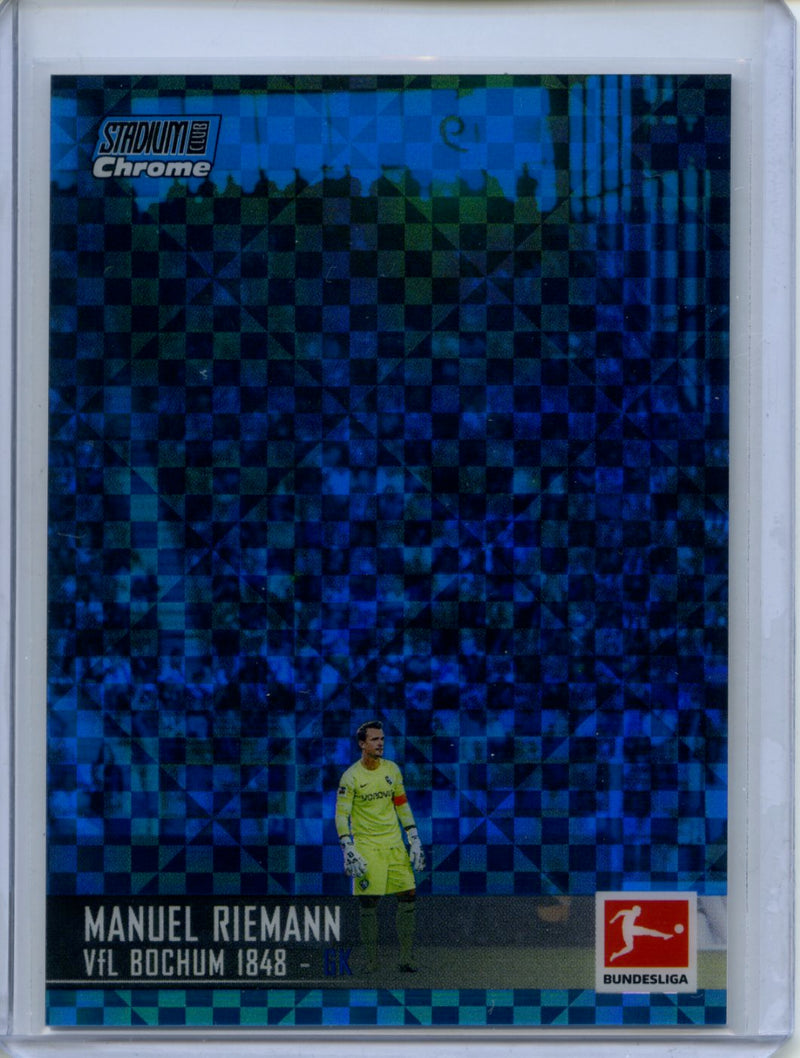 2021-22 Topps Bundesliga Stadium Club Chrome Manuel Riemann Blue X-Fractor