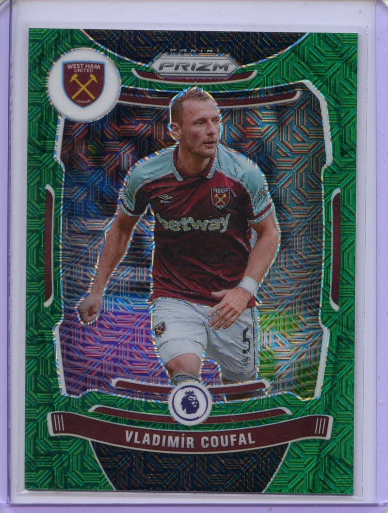 2021-22 Panini Prizm Premier League Vladimir Coufal Green Mojo Prizm