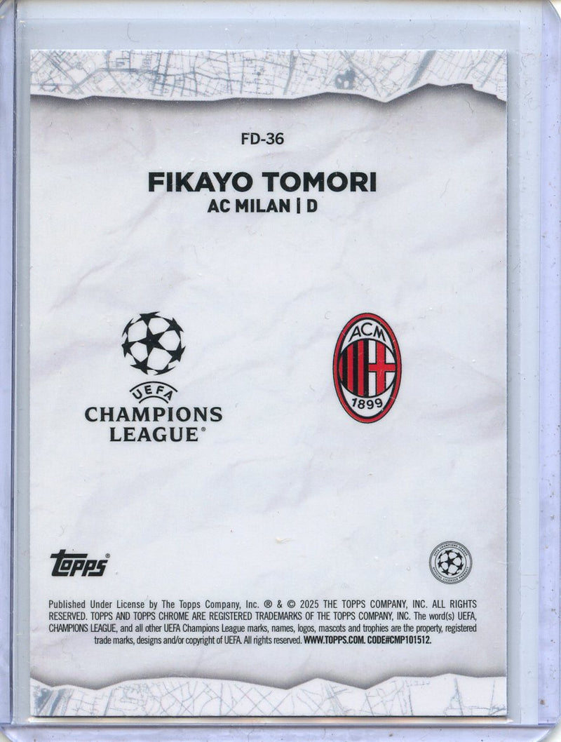2024-25 Topps Chrome UEFA Club Comps Fikayo Tomori Final Destination
