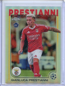 2024-25 Topps Chrome UEFA Club Comps Gianluca Prestianni Refractor