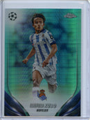 2023-24 Topps Chrome UEFA Takefusa Kubo Aqua Prism Refractor