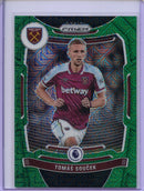 2021-22 Panini Prizm Premier League Tomas Soucek Green Mojo Prizm