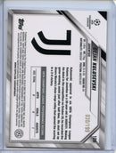 2021-22 Topps Chrome UEFA CL Dejan Kulusevski Aqua Wave Refractor 30/199