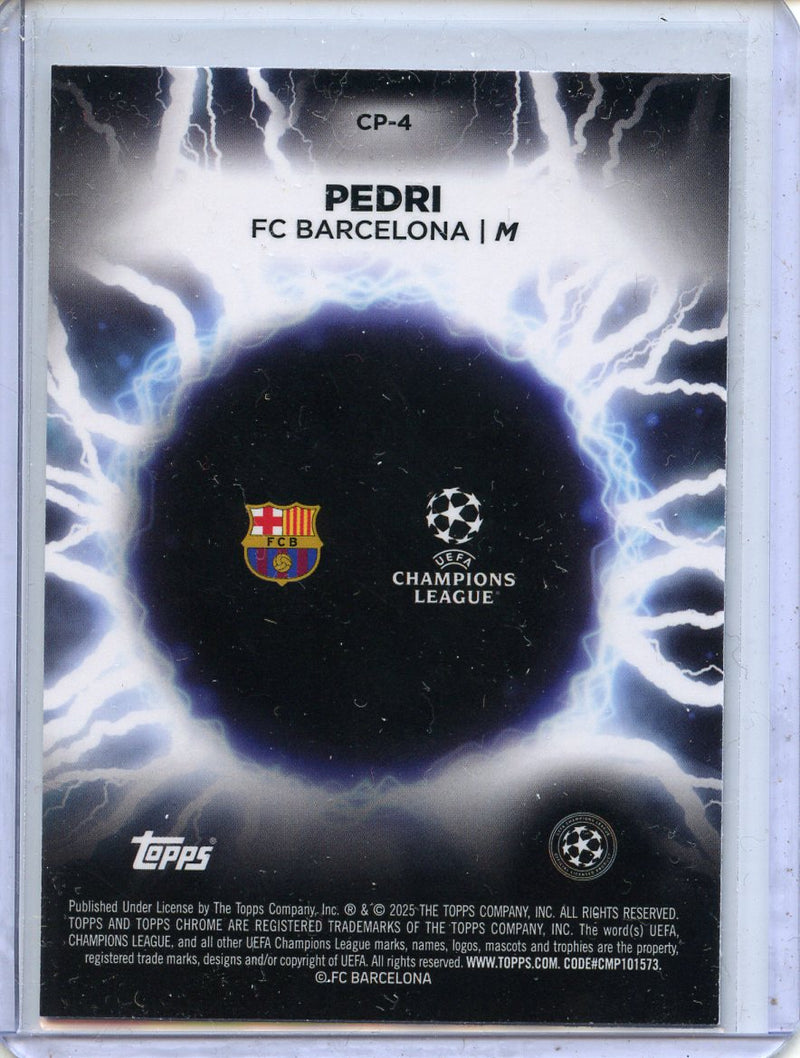 2024-25 Topps Chrome UEFA Club Comps Pedri Circle of Power