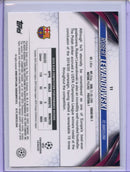 2023-24 Topps Chrome UEFA Robert Lewandowski Gold Refractor 31/50