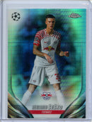 2023-24 Topps Chrome UEFA Benjamin Sesko Aqua Prism Refractor