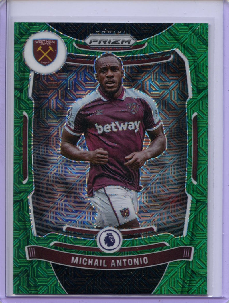 2021-22 Panini Prizm Premier League Michail Antonio Green Mojo Prizm