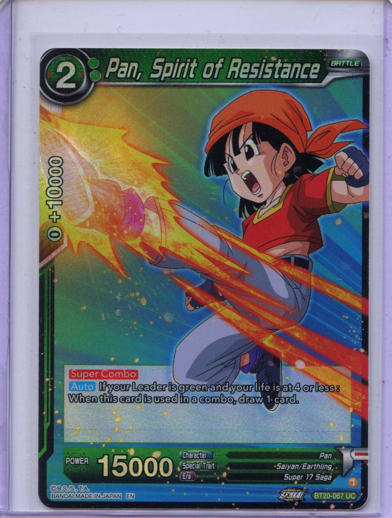 Pan, Spirit of Resistance - Power Absorbed BT20-067 UC Foil