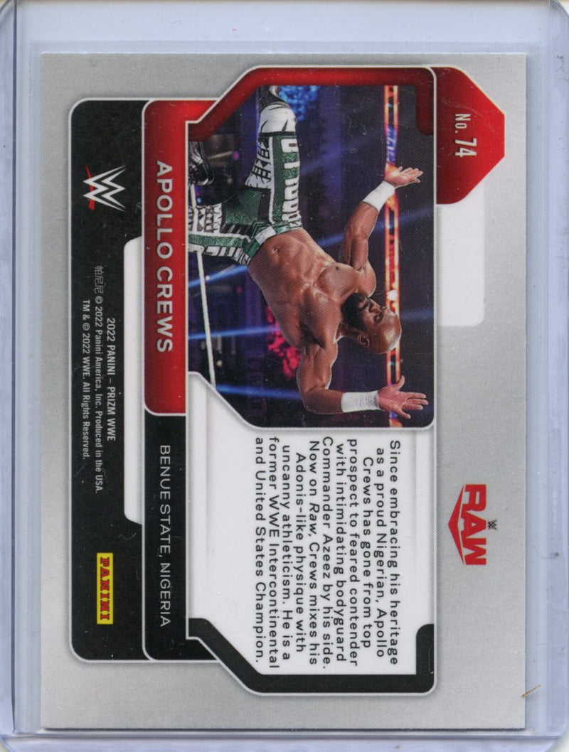 2022 Prizm WWE Apollo Crews